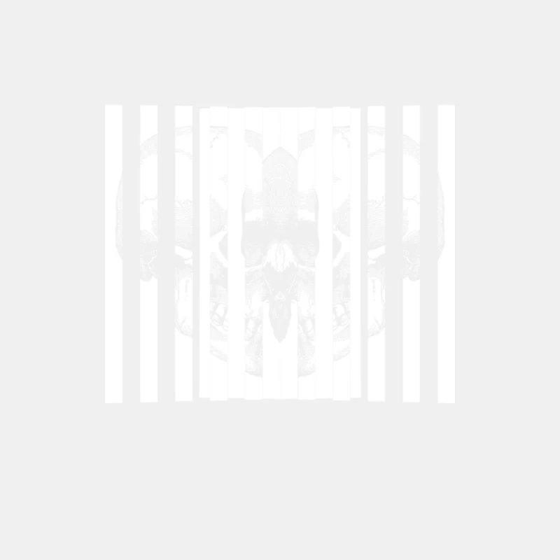 ExclusiveOriginal Mirror † Skull Heart † Psychedelic Graphic Design Male Tank Top