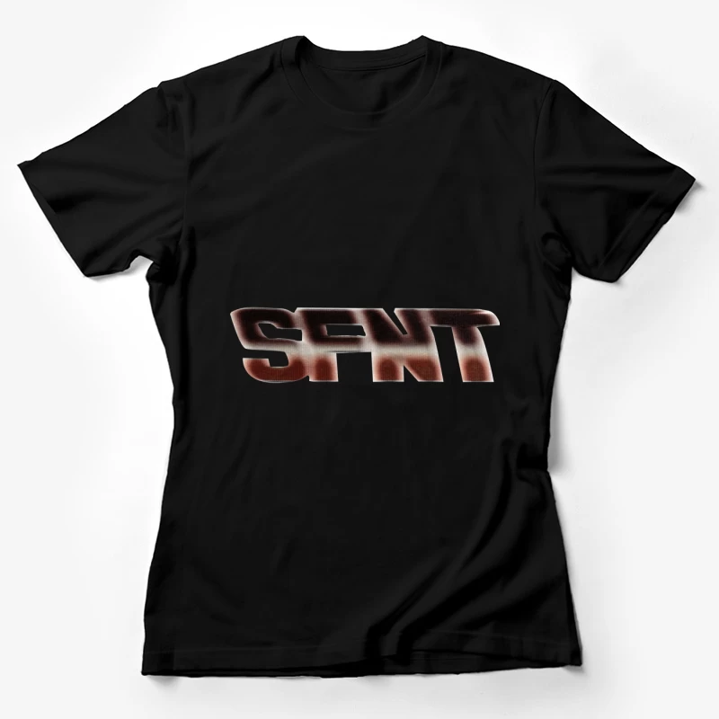 Verzerrte SFNT-Typografie Damen T-Shirt