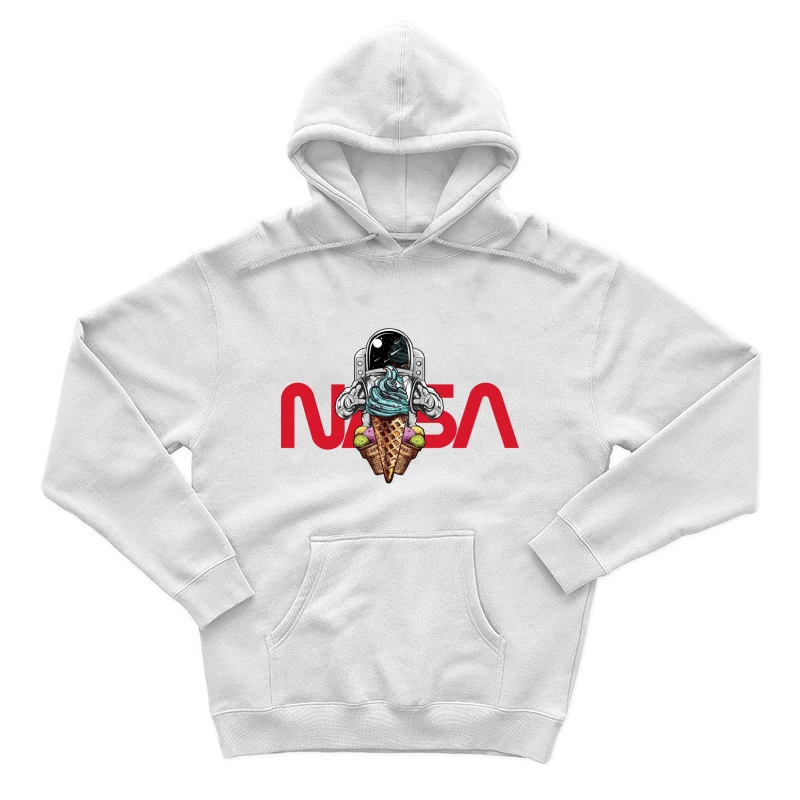 Astronaut mit Eis und NASA-Design Herren Pullover Hoodie