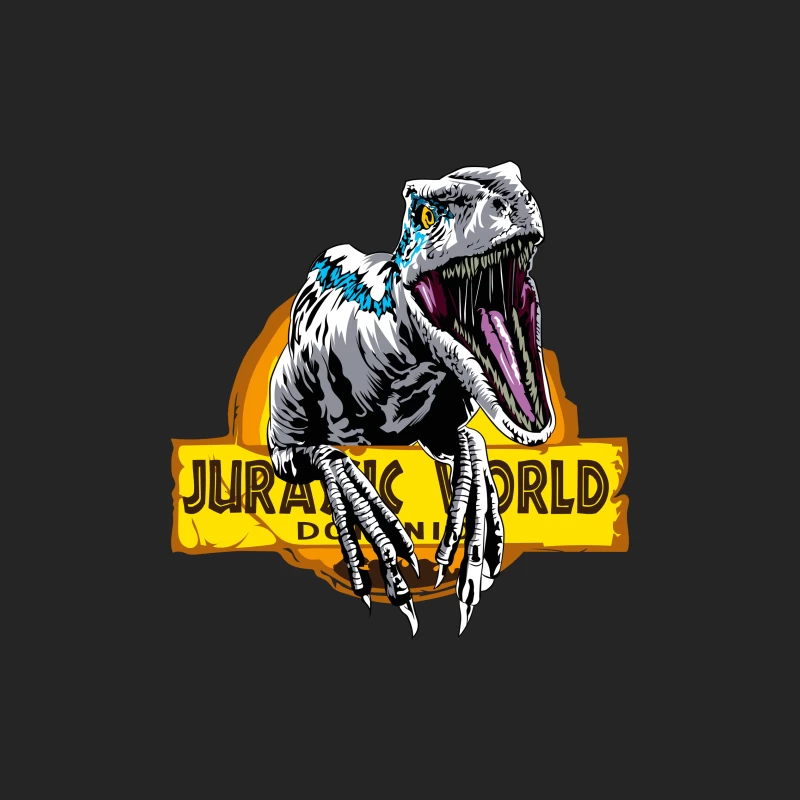 Jurassic World Velociraptor Logo Male Pullover Sweatshirt