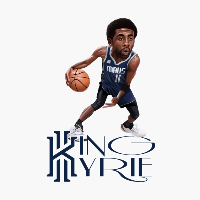 Dallas Mavericks - Kyrie Irving - KING KYRIE Cotton Tote Bag