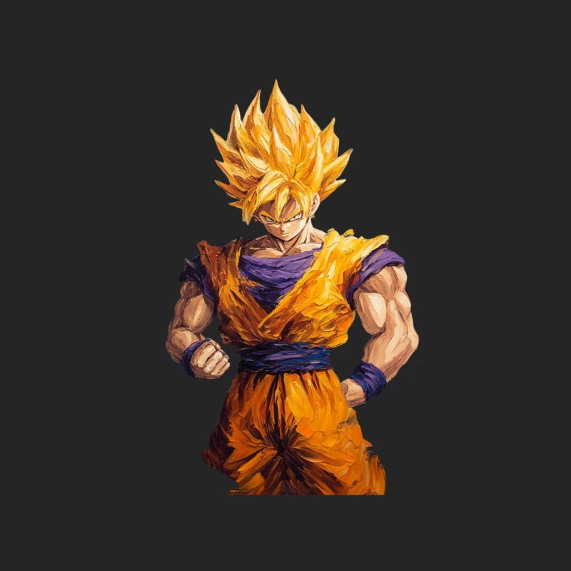 Super Saiyan Goku from Dragon Ball Z Male Pullover Sweatshirt