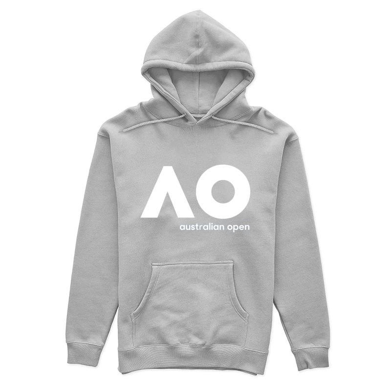 Australian Open Tennis Tournament White Minimalist Logo Female Pullover Hoodie