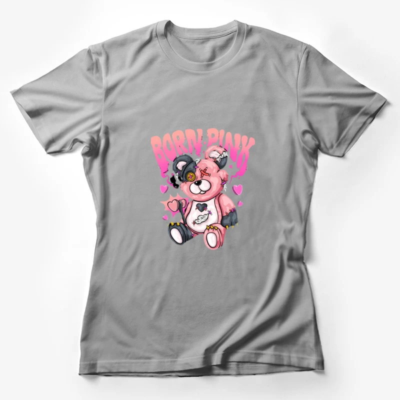 Süßer kaputter Teddybär mit Herzen Damen T-Shirt