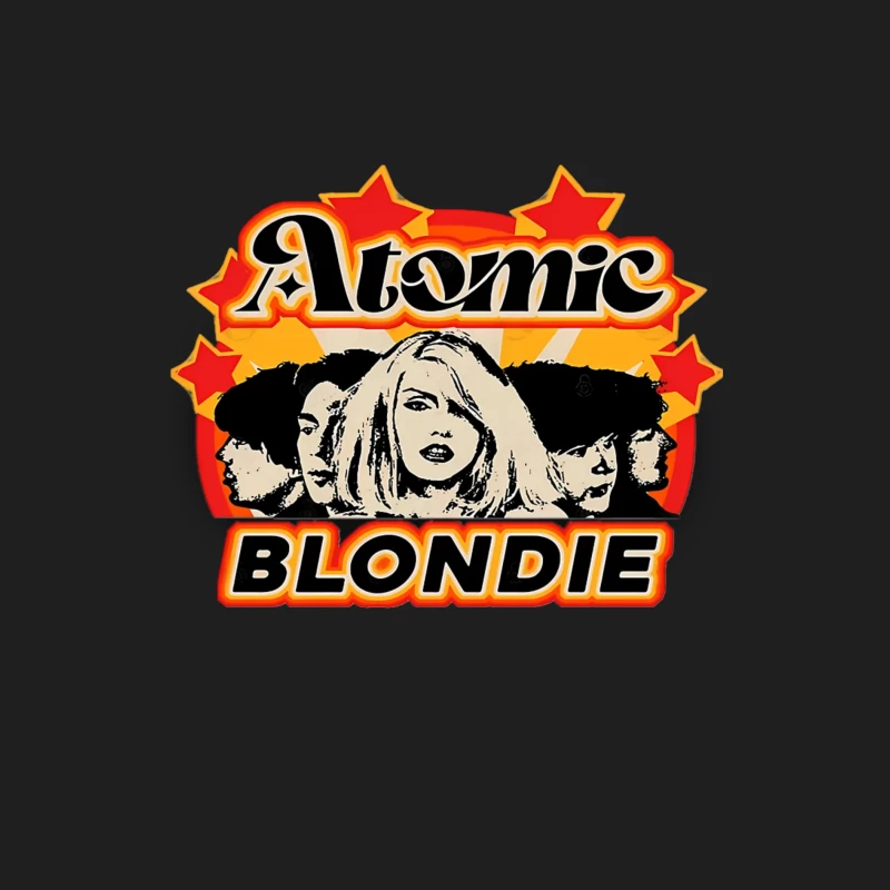 Atomic by Blondie - Retro Band Logo Design Male Tank Top