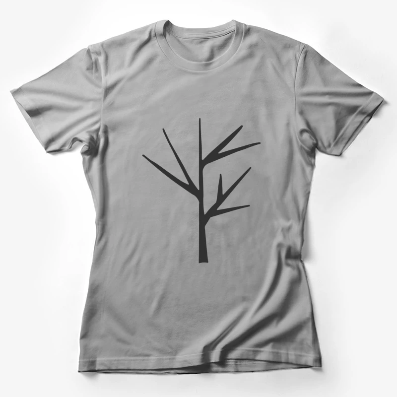 Silhouette d'arbre simple Femme T-Shirt