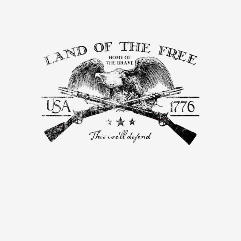 Land of the Free, distressed Female T-Shirt