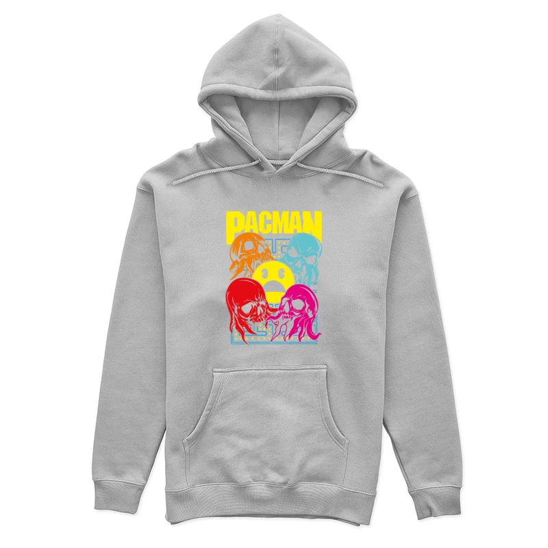 Pac-Man Skull Design Female Pullover Hoodie