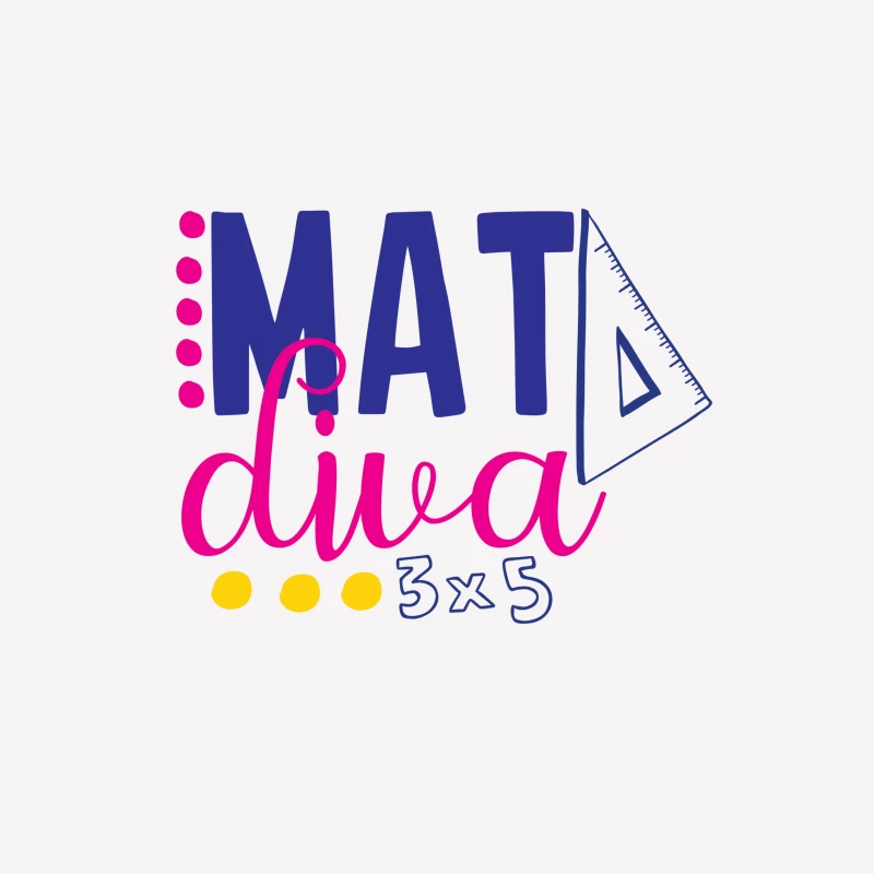 Conception Colorée de Maths Diva Femme T-Shirt
