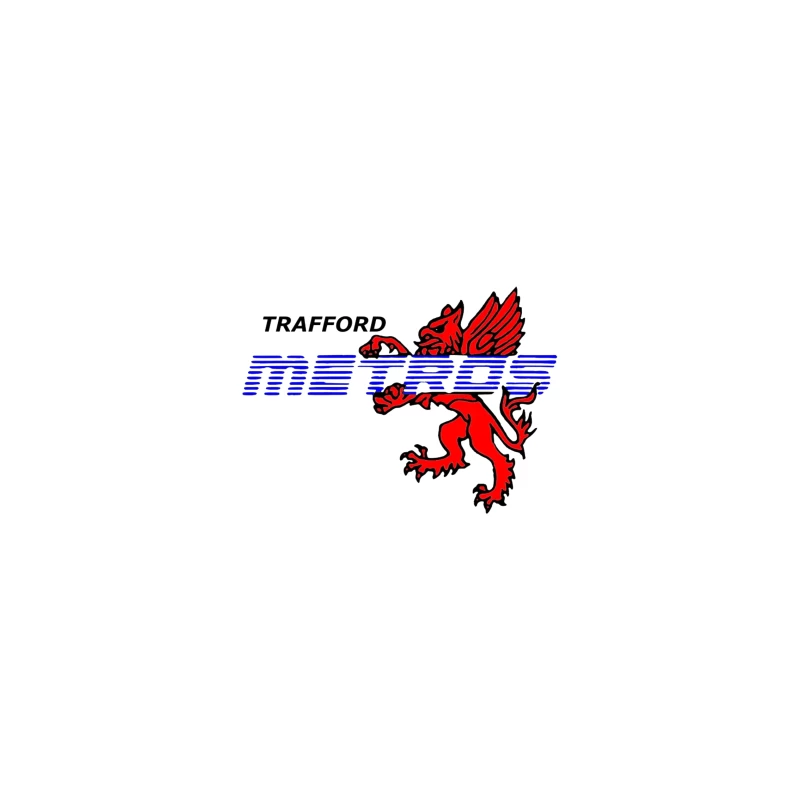 Trafford Metro Transit Logo with Red Heraldic Dragon iPhone Case