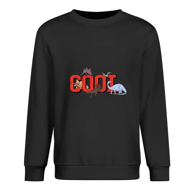 Lettres de dinosaures cool Homme Sweat-shirt à enfiler