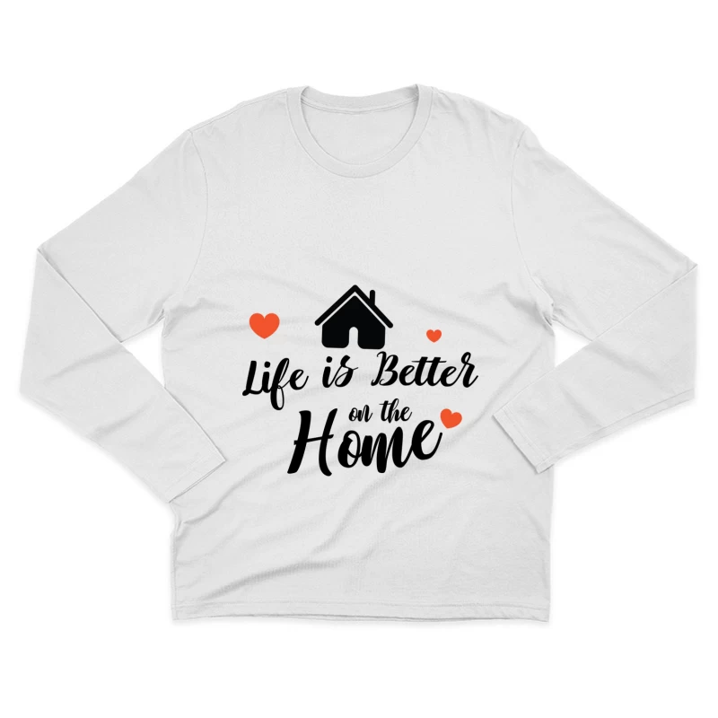 Maison avec des coeurs Homme Manches Longues T-Shirt