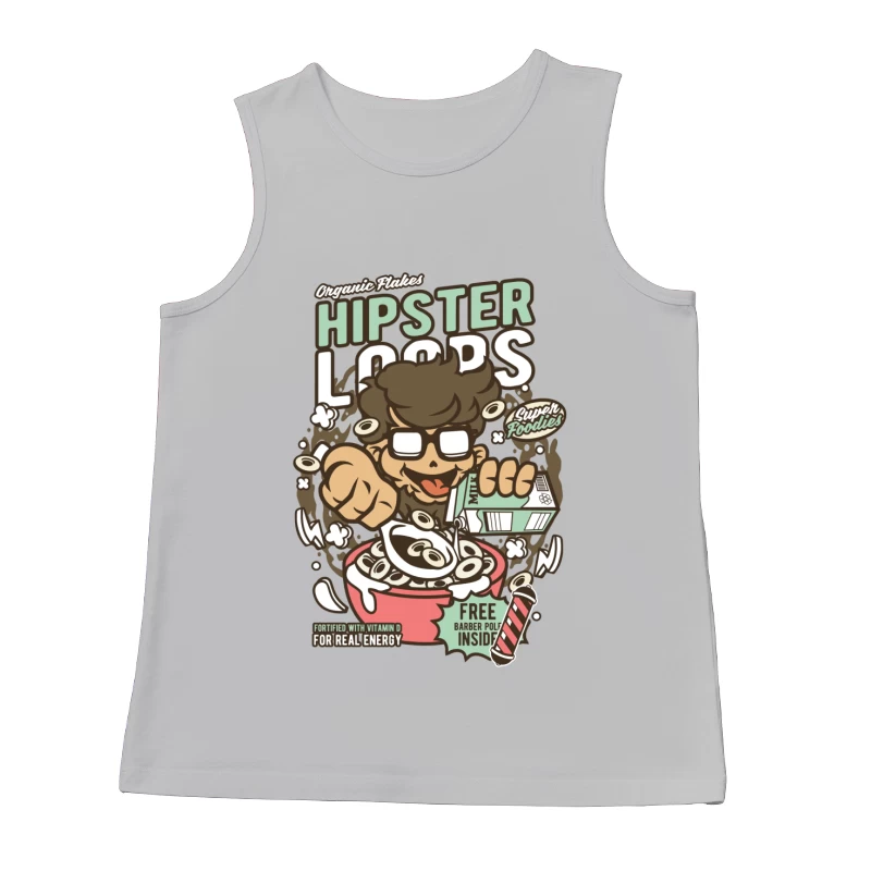 Céréales Hipster Loops amusantes Homme Débardeur
