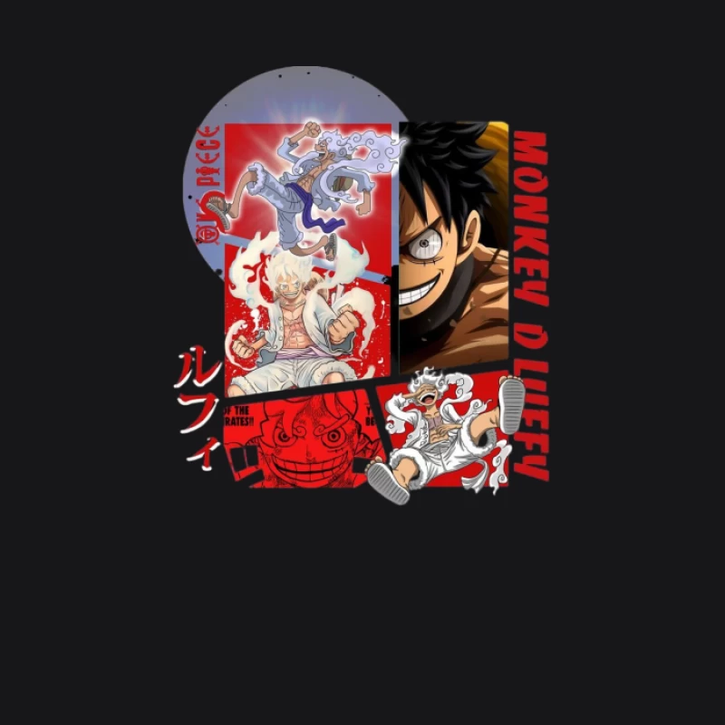 Luffy Illustration aus One Piece Herren Pullover Hoodie
