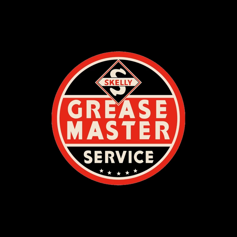Vintage Skelly Grease Master Service Station Sign Tapestry