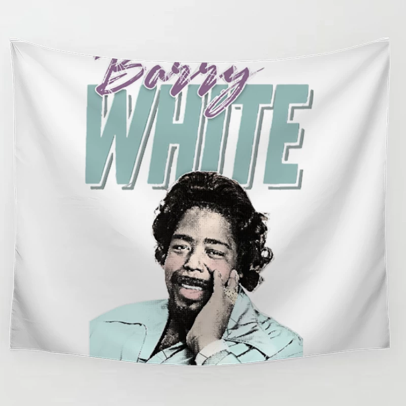 Barry White  Soul Aesthetic Fanart Design Tapestry