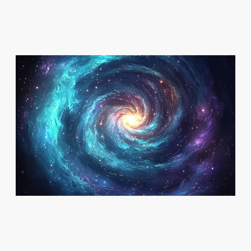 Swirling Cosmic Spiral: A Mesmerizing View of a Galactic Wonder Travel Mug