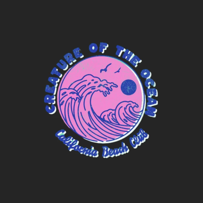 Créature de l'Océan: Club de Plage Californien Femme Sweat-shirt à enfiler
