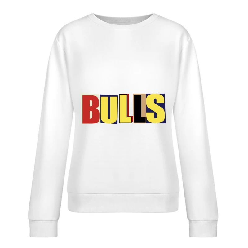 Pop Art Buchstaben Damen Pullover Sweatshirt