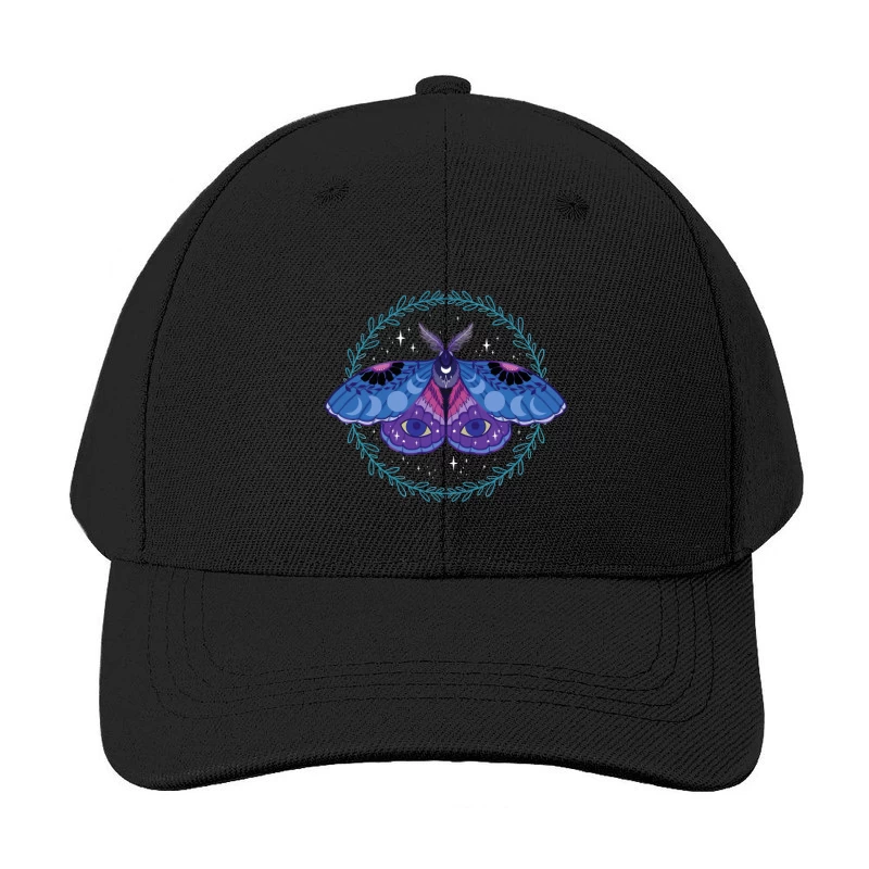 Celestial Moth – Mystical Nocturnal Elegance Baseball Cap