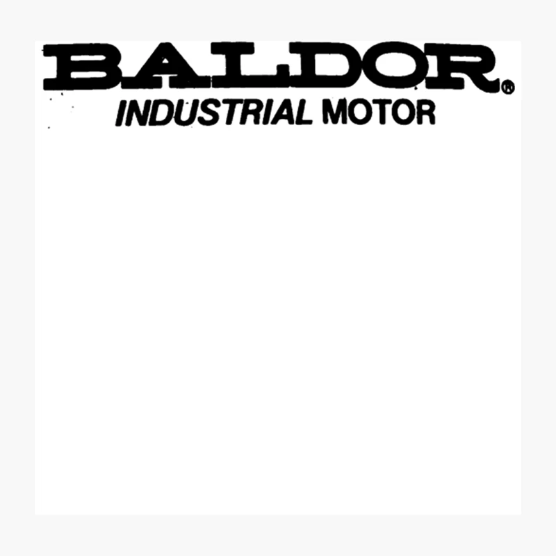 Baldor Industrial Motor Throw Pillow