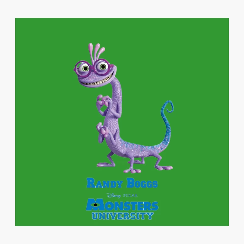 Randy Boggs: Purple Lizard Monster from Monsters University Throw Pillow