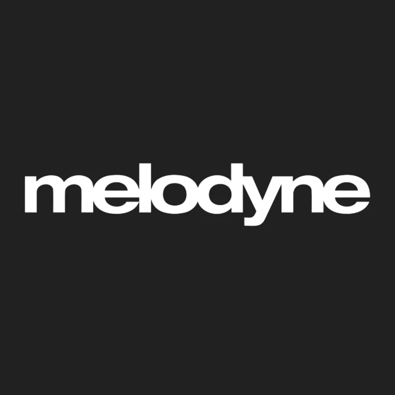 Melodyne Text Logo Outline Design Bucket Hat