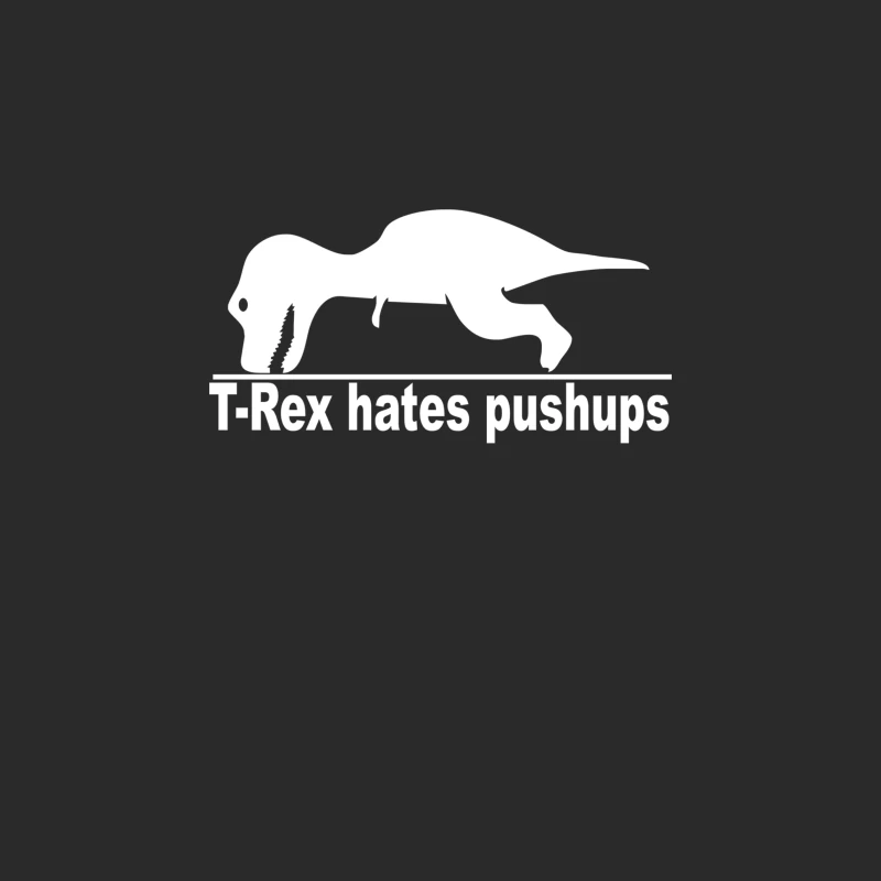 T-Rex Hates Pushups funny Baseball Cap