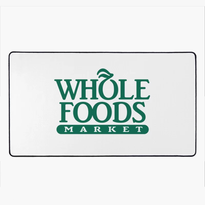 Whole Foods Market Green Corporate Logo Desk Mat