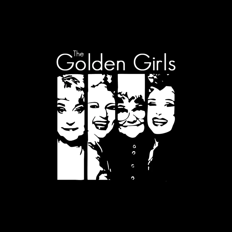 Minimalist Line Art of The Golden Girls TV Show Tapestry