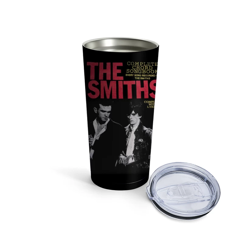 The Smiths Complete Chord Songbook with Lyrics - Vintage Band Photo Cover Travel Mug