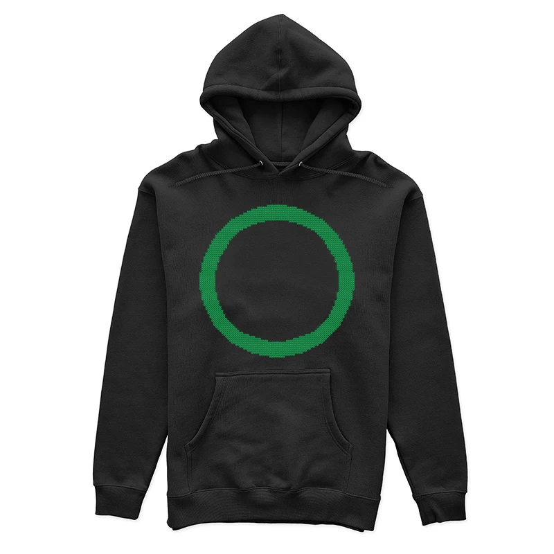 Cercle vert pixelisé Femme Sweat à capuche