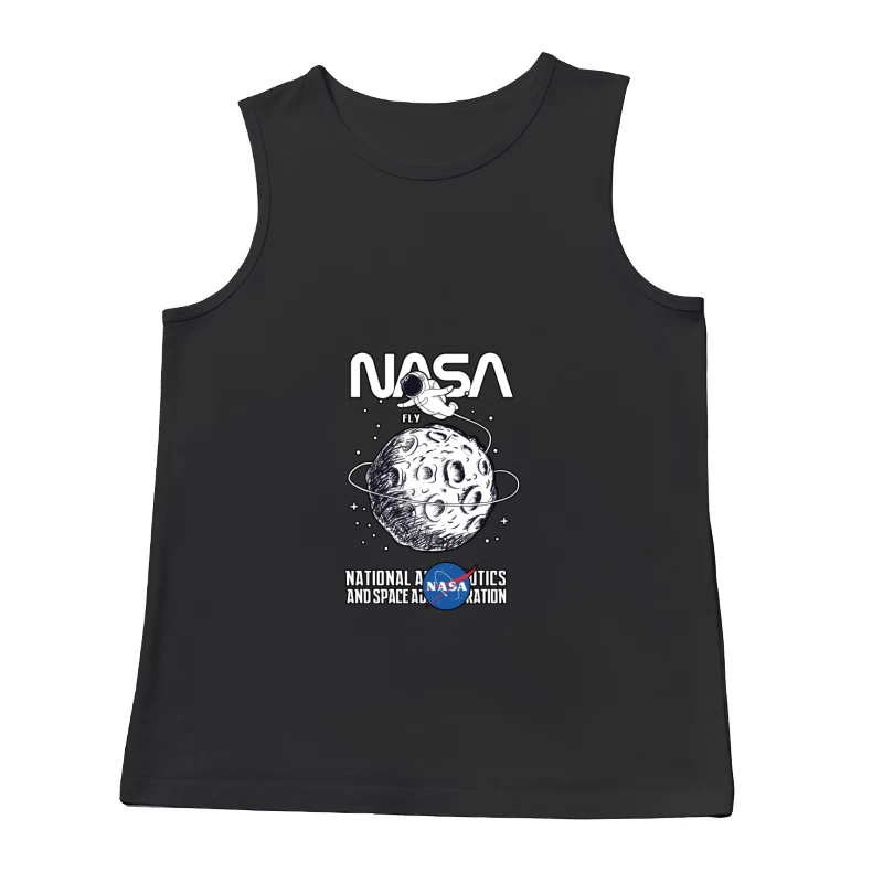 NASA-Entwurf mit Astronauten und Mond Herren Tanktops