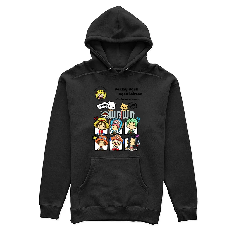 Lustige Piraten-Charaktere Damen Pullover Hoodie