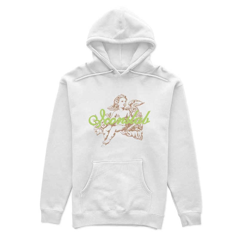 Engel mit Schriftzug Damen Pullover Hoodie