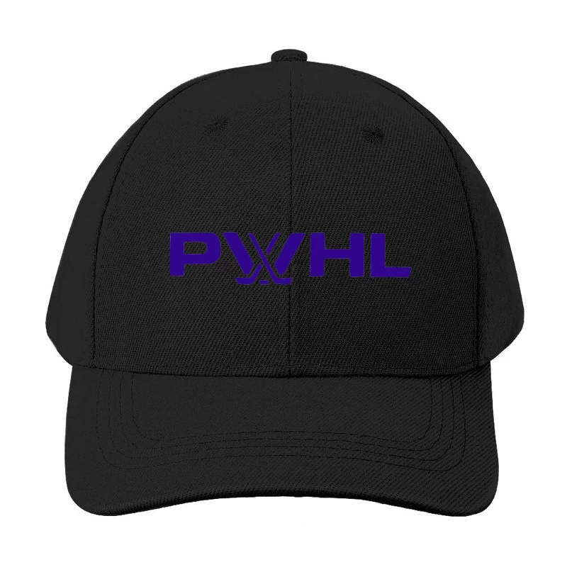 PWHL (Premier Women's Hockey League) Logo in Purple Baseball Cap