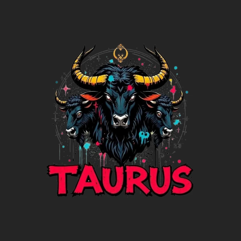 Astrological Art of Taurus Male Pullover Sweatshirt