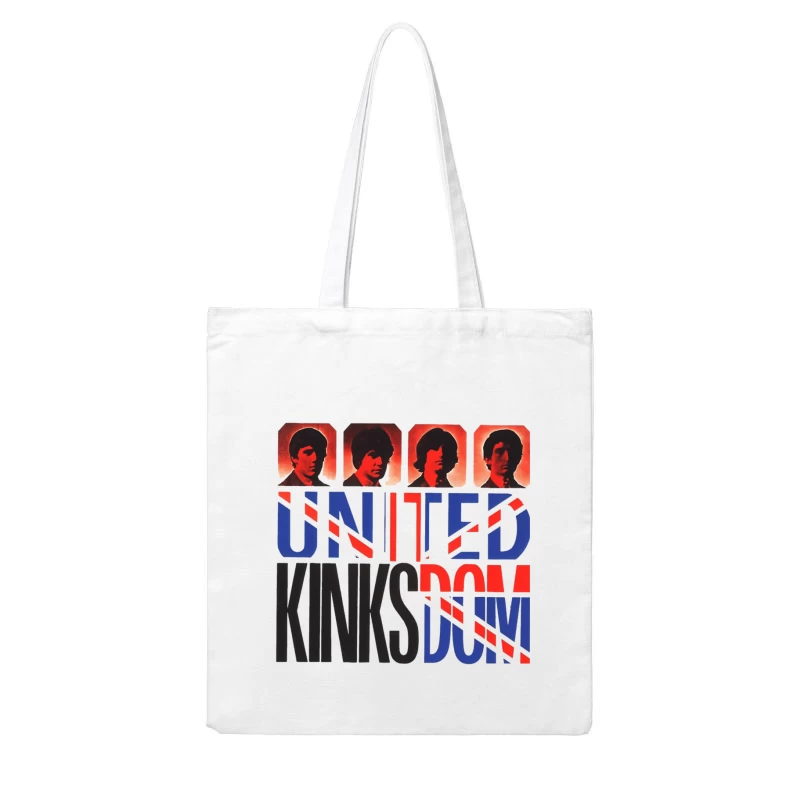 The Kinks United Kingdom Pop Art Album Cover Design Cotton Tote Bag