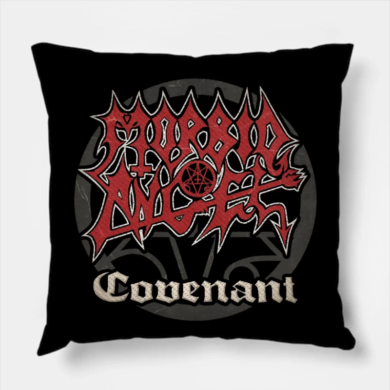 Morbid Angel Covenant Throw Pillow