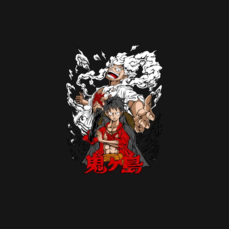 Anime Charaktere mit Energieaura Herren T-Shirt