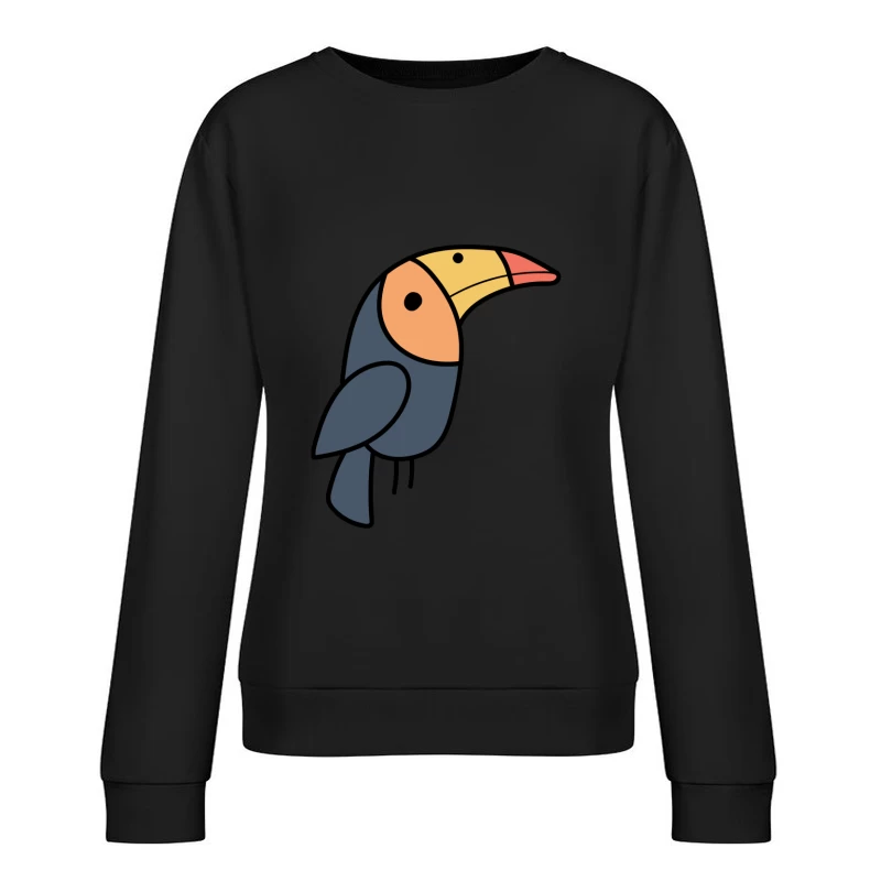 Image d'un toucan stylisé Femme Sweat-shirt à enfiler