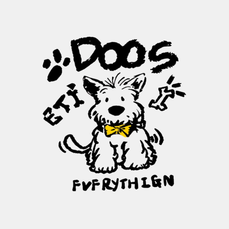 Niedlicher Hund mit Fliege Herren Tanktops