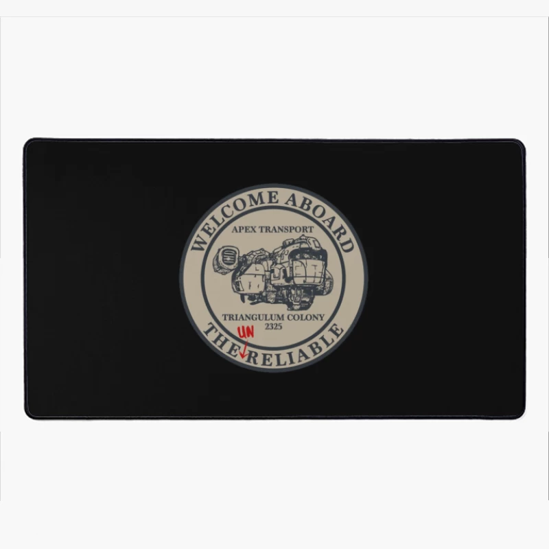 Welcome Aboard The Unreliable Desk Mat