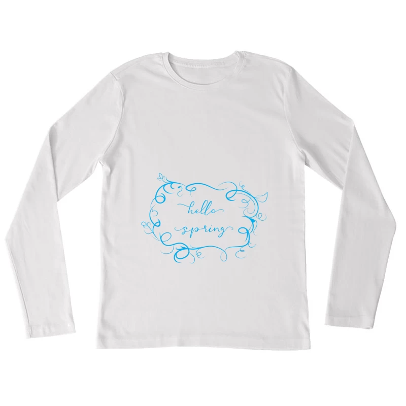 Bienvenue le printemps Femme Manches Longues T-Shirt