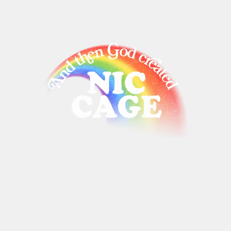 And Then God Created Nic Cage  Retro Fan Art Design Male Tank Top