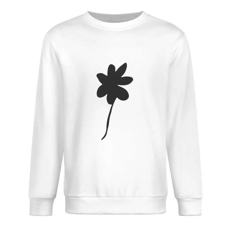 Silhouette de fleur Homme Sweat-shirt à enfiler