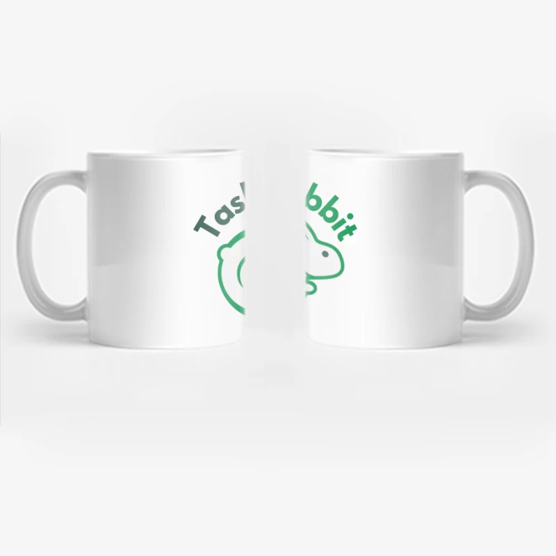 TaskRabbit Green Circular Rabbit Logo Design Coffee Mug