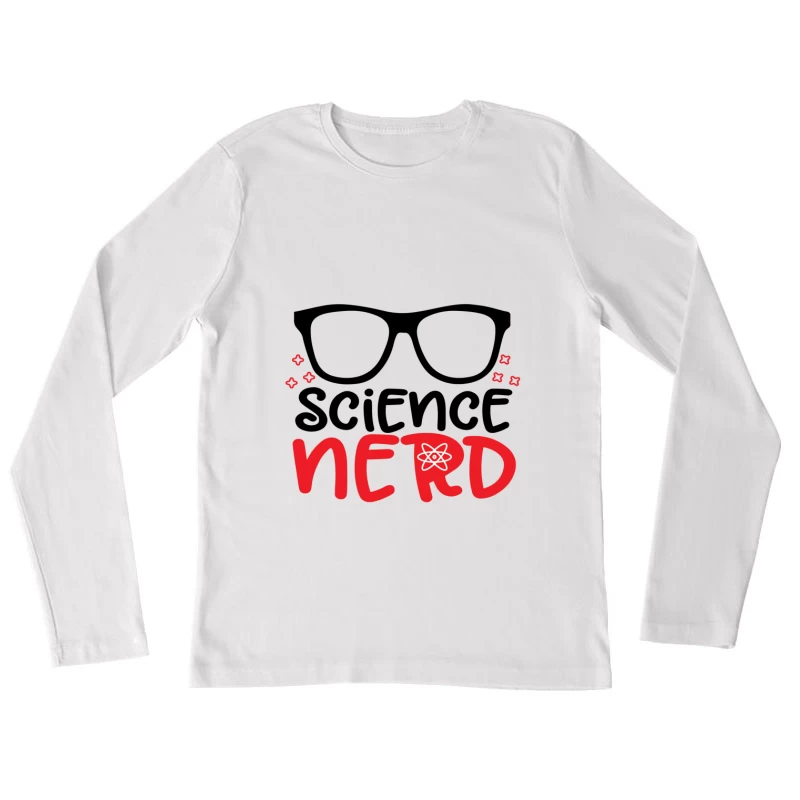 Design de lunettes pour nerds scientifiques Femme Manches Longues T-Shirt