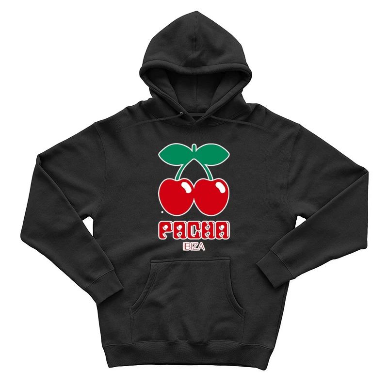 Pacha Ibiza Nightclub's Iconic Cherry Logo Male Pullover Hoodie