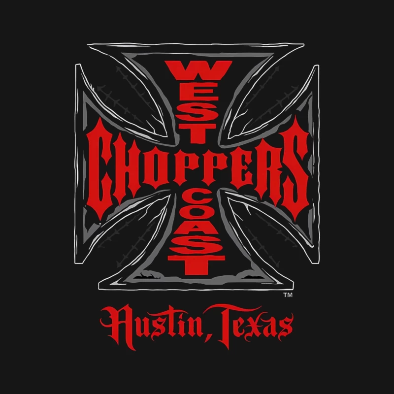 West Coast Choppers Austin Texas Custom Motorcycle Logo Male Long Sleeve T-Shirt